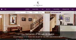 Desktop Screenshot of hotel-tremoille.com